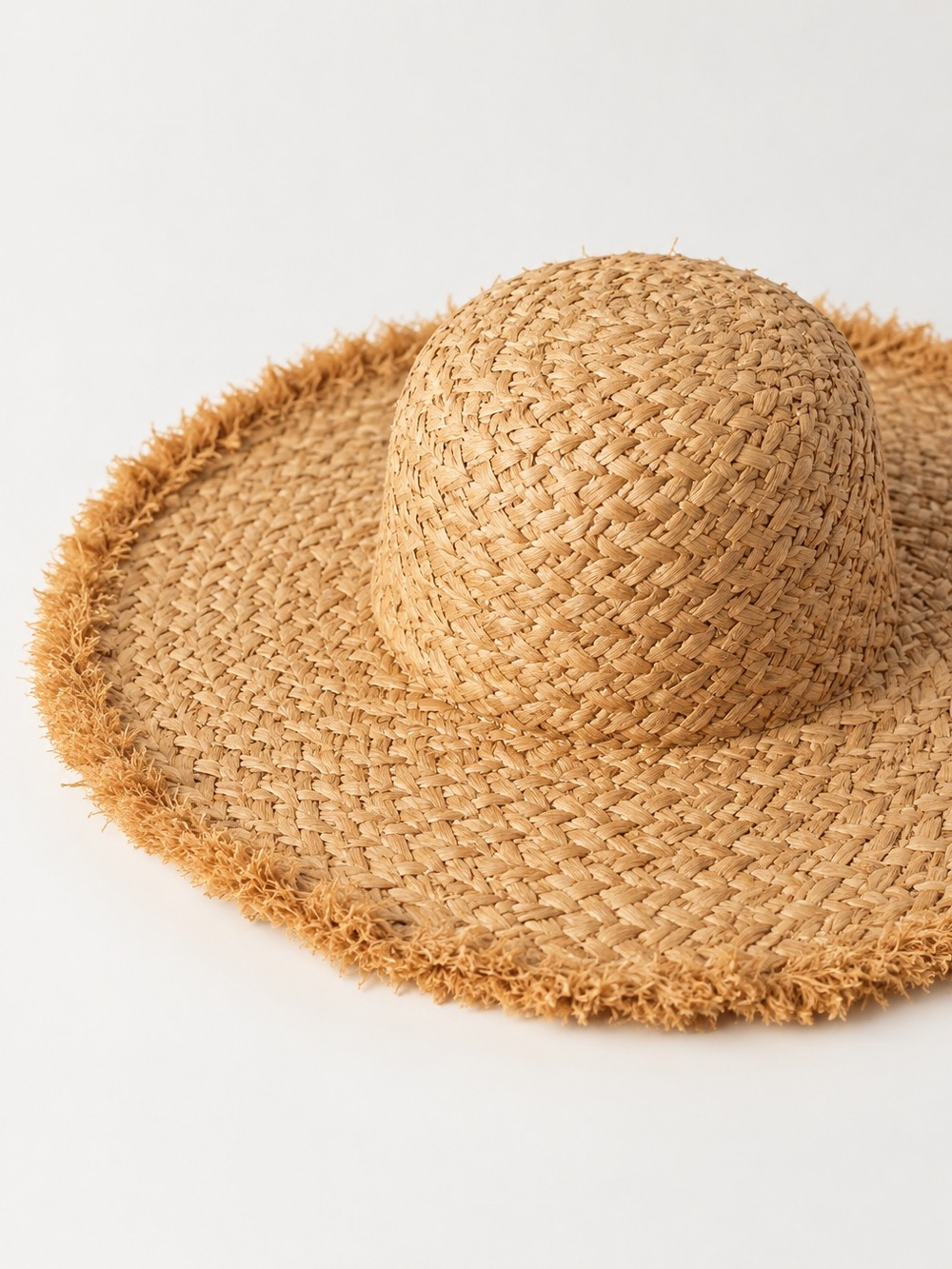 PLT Woven Straw Wide Brim Sun Hat